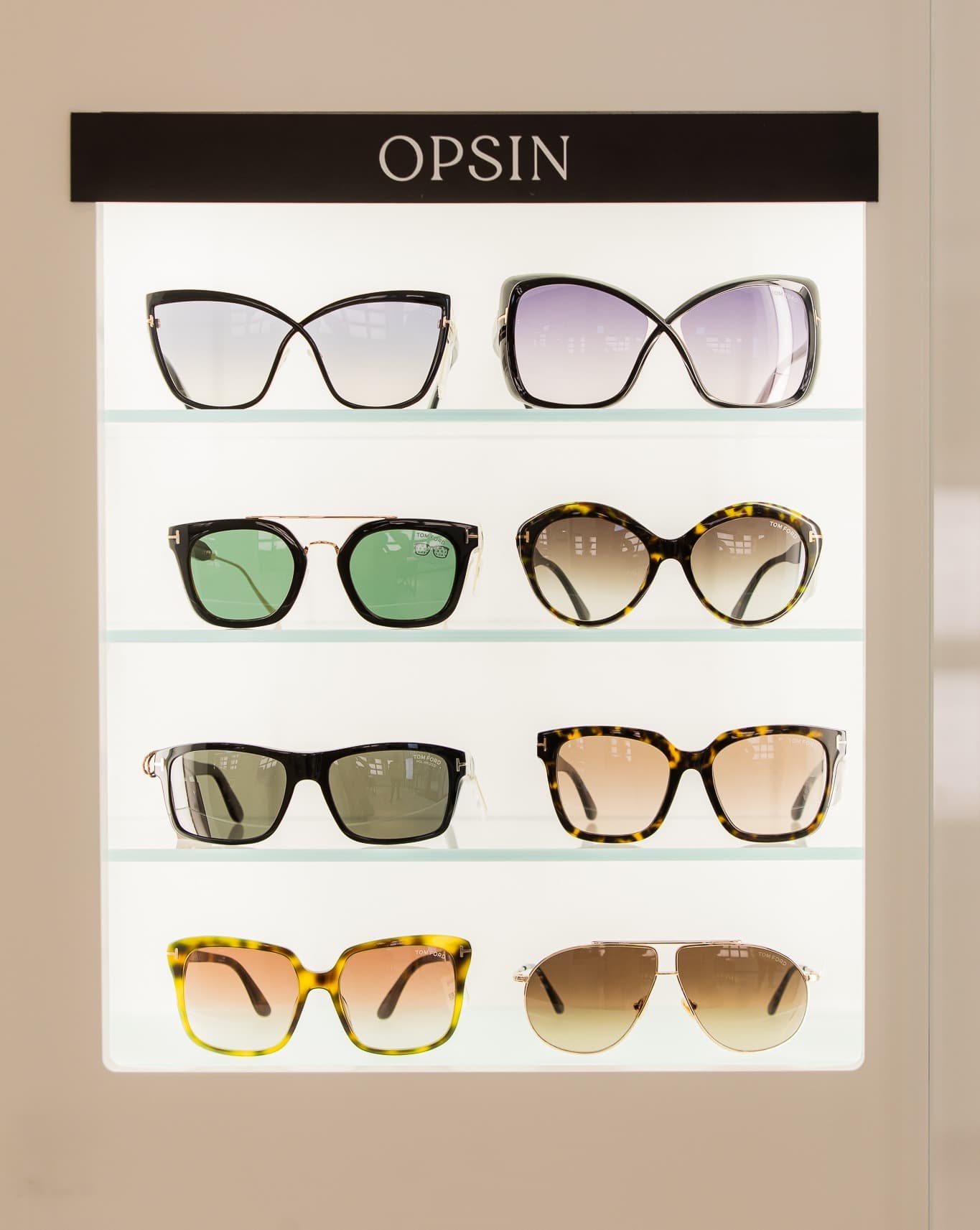 Opsins optics store shelf image