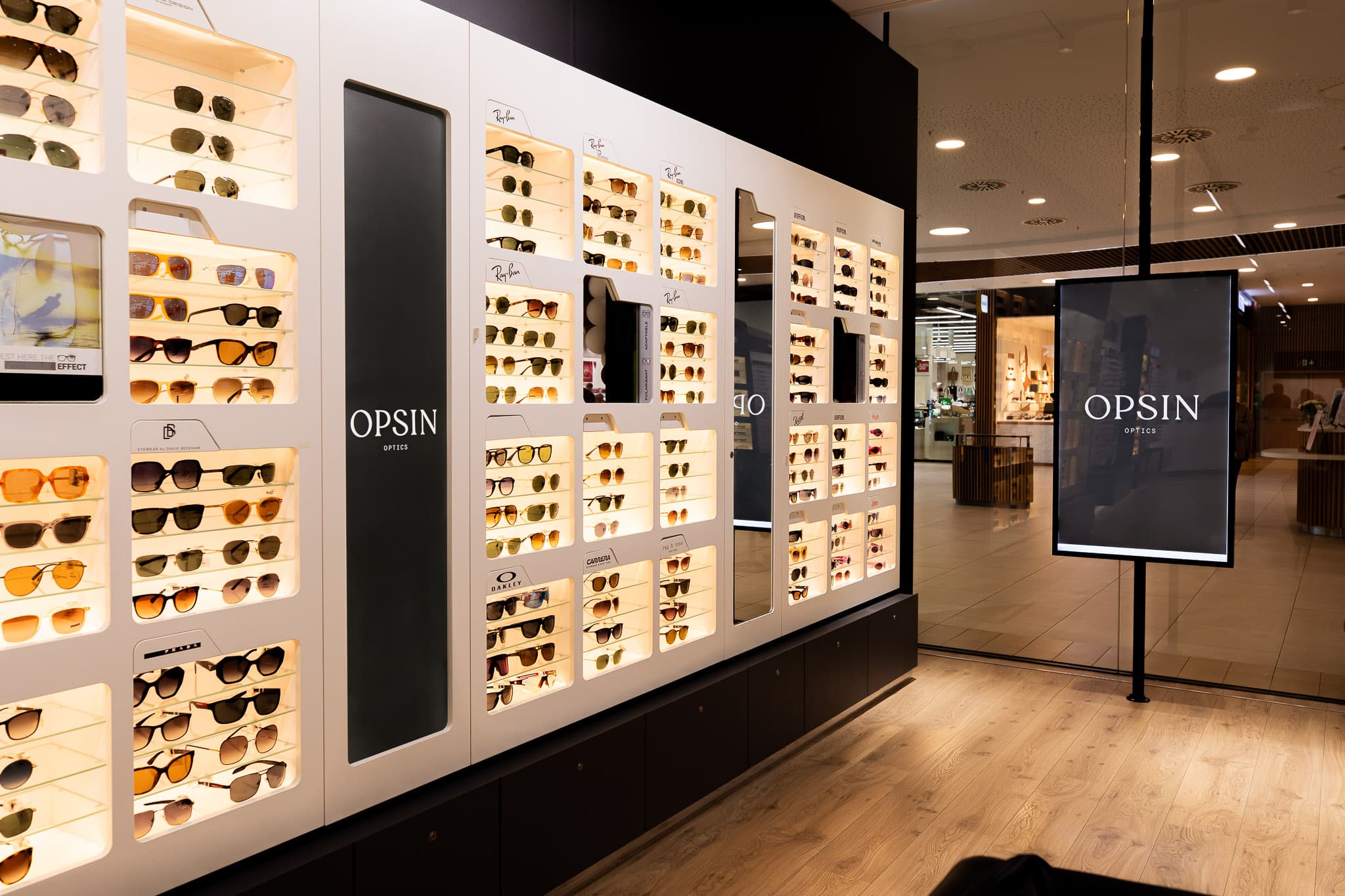 Opsins optics Westland store shelf